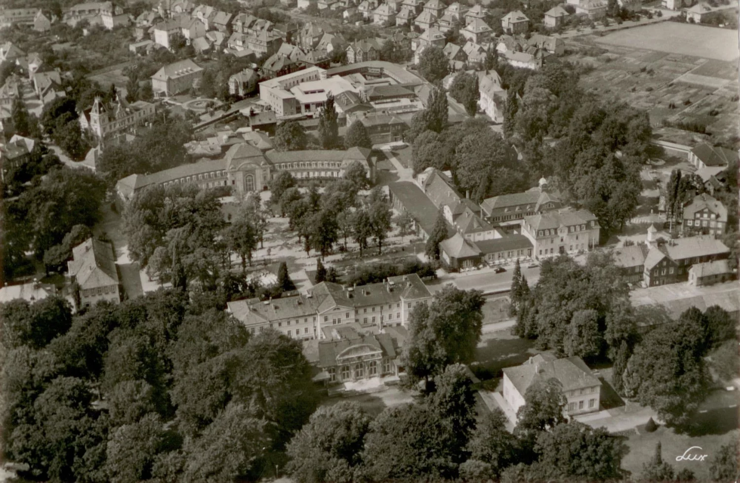 Kurzentrum Luftbild 1955