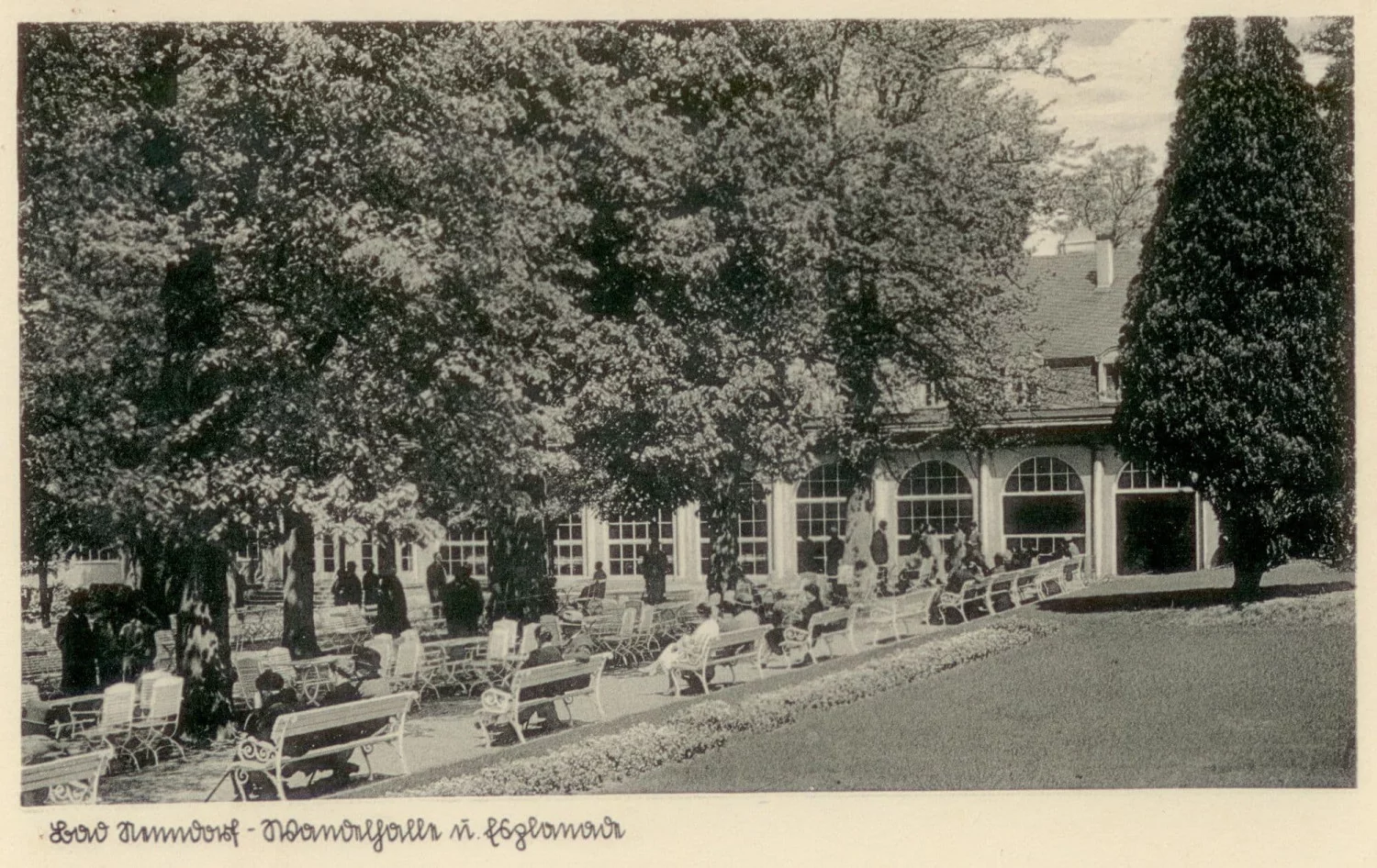 Wandelhalle Esplanade Linden 1950er