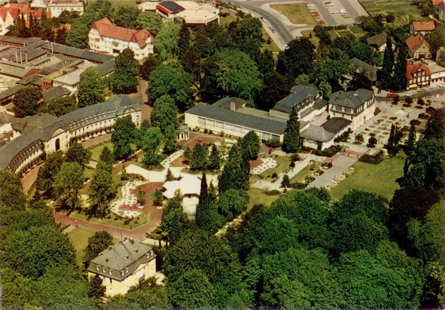 Wandelhalle Neubau 1980 Esplanade Luftbild